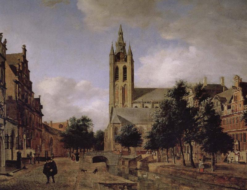 Jan van der Heyden Old church landscape France oil painting art
